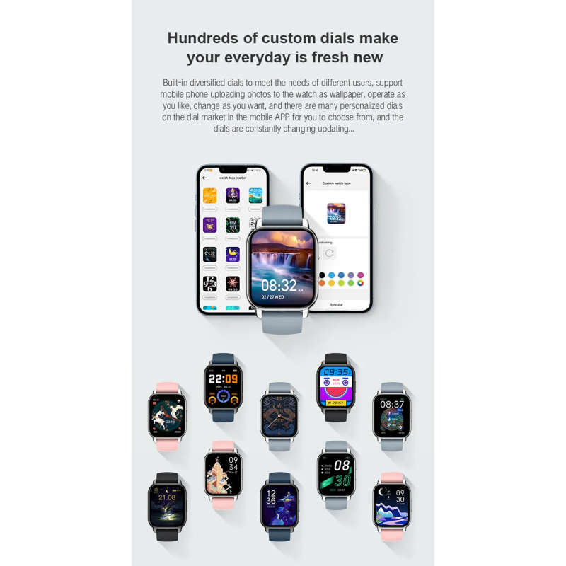 Smart Watch Factory - OEM P66 1.85 Inch IP68 Fitness Tracker