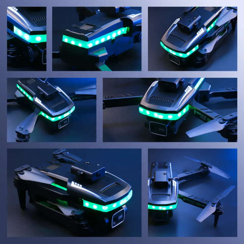 S162 Drone Factory - OEM 4K Dual Camera LED Flight Drone