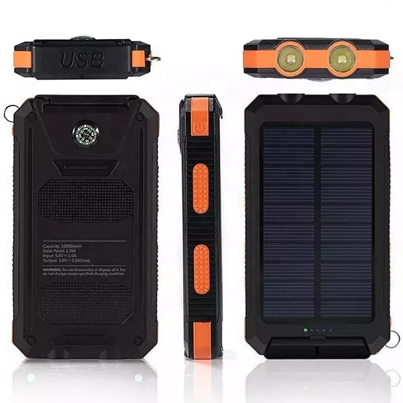 Solar Power Bank Supplier - OEM 20000mAh LED Flashlight Charger
