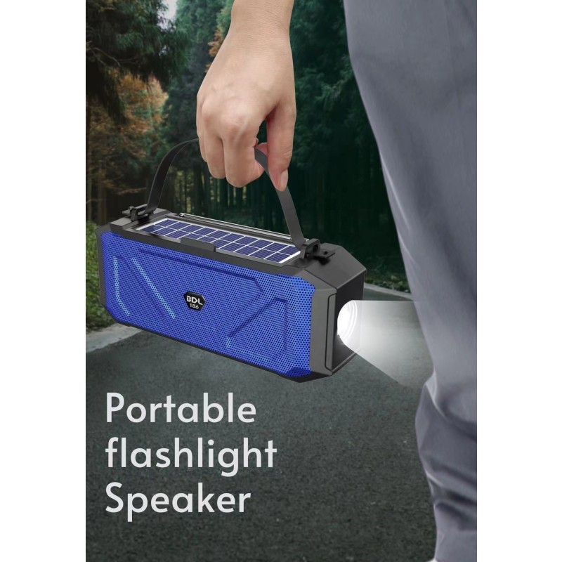 Solar Speaker Manufacturer - OEM 3-in-1 Solar Powered Flashlight Speaker