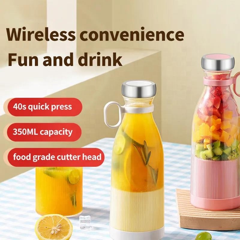 Portable Juicer Factory - OEM 350ml USB Rechargeable Fruit Blender