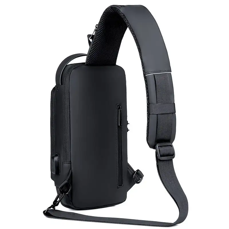 Chest Bag Supplier - OEM Custom Waterproof Anti Theft USB Sling Bag