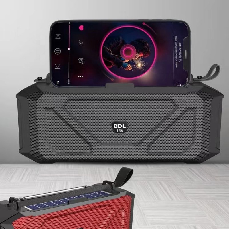 Solar Speaker Manufacturer - OEM 3-in-1 Solar Powered Flashlight Speaker