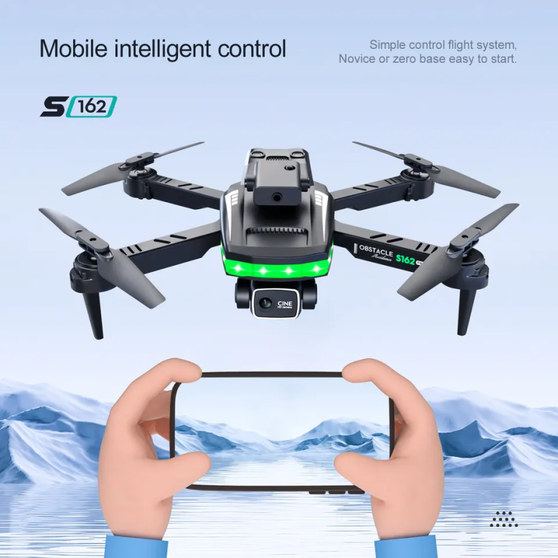 S162 Drone Factory - OEM 4K Dual Camera LED Flight Drone