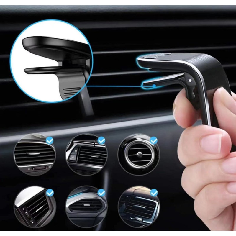 Magnetic Car Holder Factory - OEM L Shape Strong Magnet Phone Mount