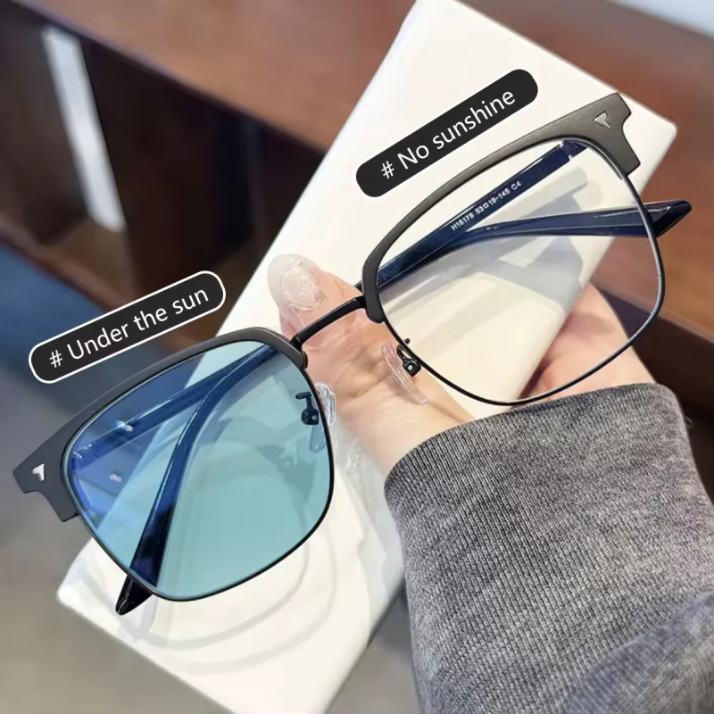 Anti-Blue Light Glasses Factory - OEM Wholesale Half Frame Myopia Eyewear