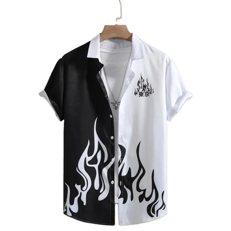 Men Shirt Supplier - OEM Wholesale Plus Size Short Sleeve Shirts