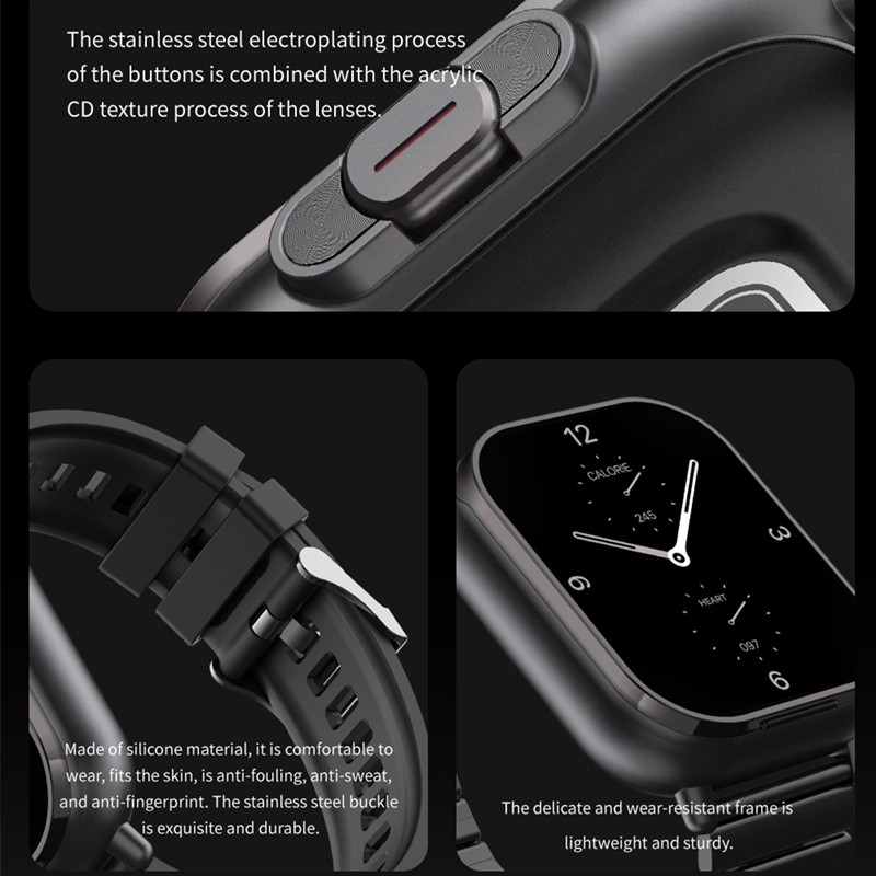 Smart Watch Factory - Square Built-in Earbuds OEM