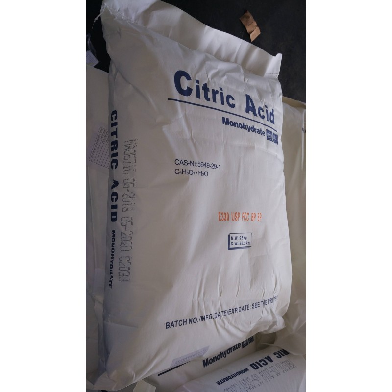 China Manufacturers Supply Food Grade Anhydrous Citric Acid Powder ENSIGN Monohydrate 77-92-9 for Food Additives