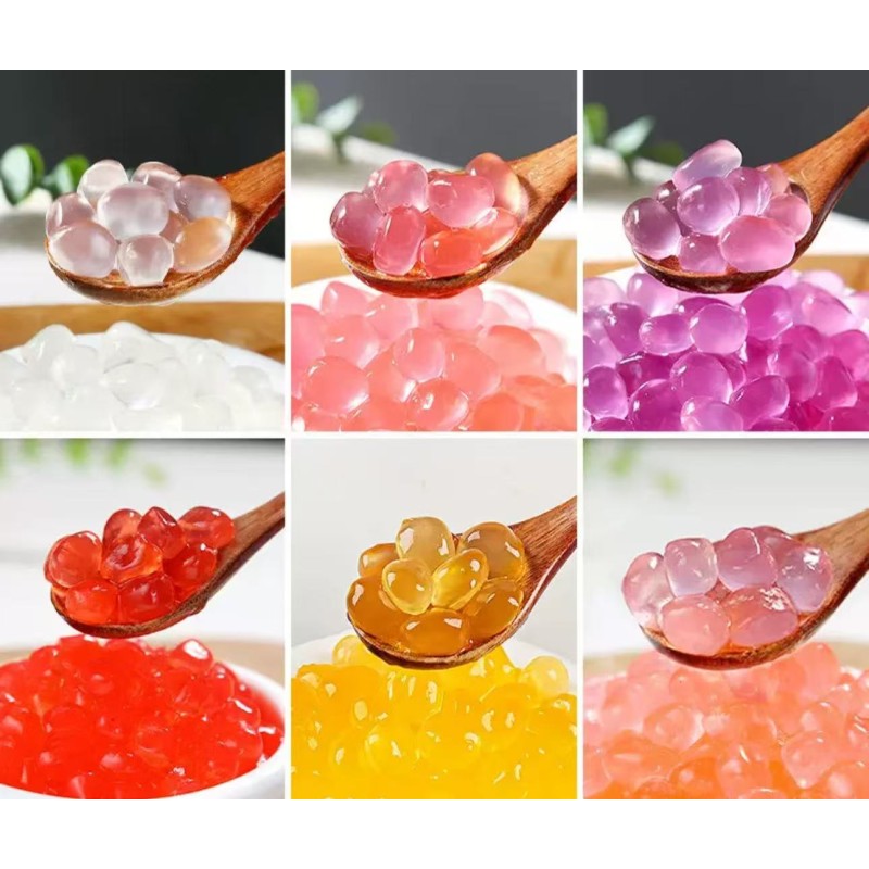 China Manufacturer's Mango Fruit Juice Balls Custom Sugar-Free Popping Boba Pearls Multiple Flavors Bubble Tea Ingredients