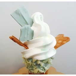 Wholesale 25kg Halal Certified Soft Serve Ice Cream Mix Powder Flavored Tea Coffee Egg Chocolate Packaged Boxes Bags Includes