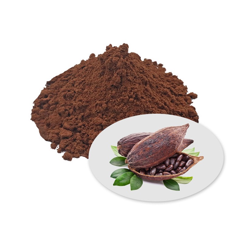 Wholesale Export Food Grade Pure Natural Raw Alkalized Cocoa Powder Dark Brown Black 25kg Manufacturer's Price China Factory