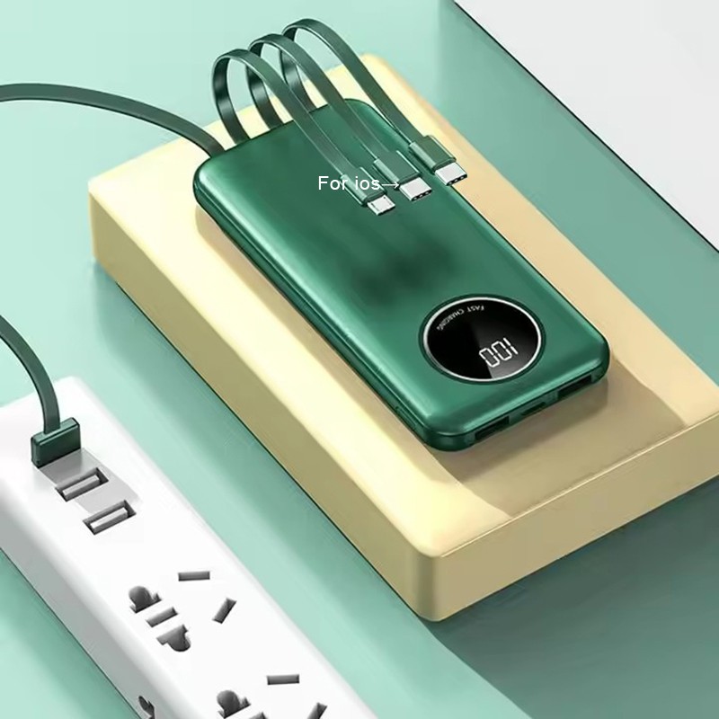 Power Bank Factory - OEM 22.5W Fast Charging with 3 Cables