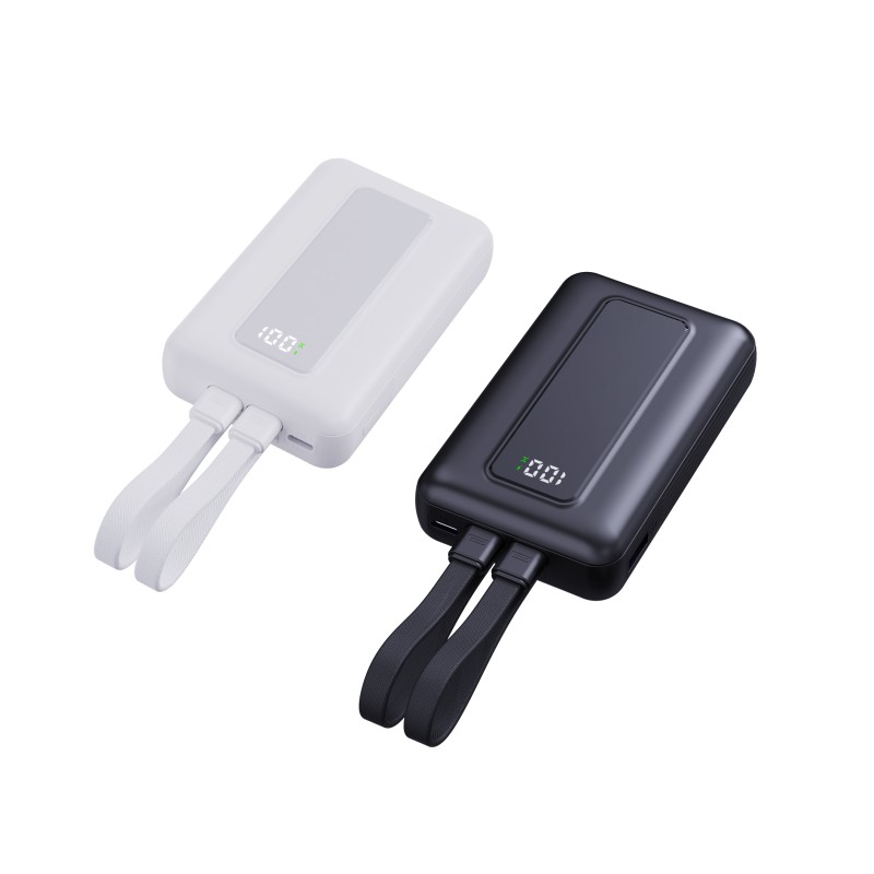 Power Bank Supplier - OEM 2-in-1 Built-in Cable PD22.5W Charger