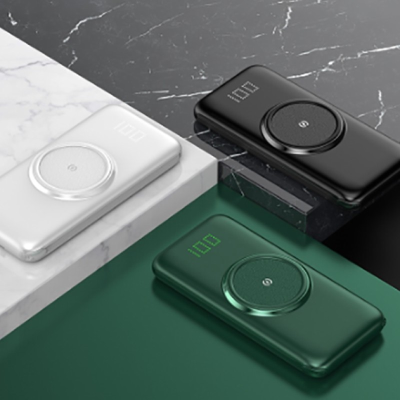 Power Bank Factory - OEM 20000mAh Wireless Built-in Cable