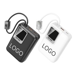 Power Bank Manufacturer - OEM Custom Logo PD22.5W Built-in Cable