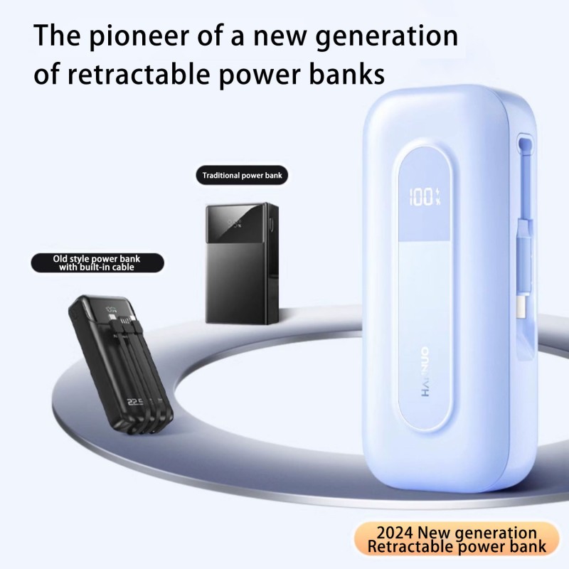Mini Power Bank Supplier - OEM 10000mAh PD20W Built-in Cables