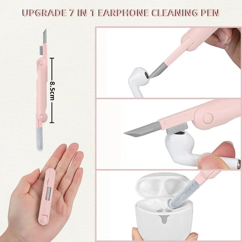 Cleaning Pen Manufacturer - OEM 7-in-1 Phone Earbuds Cleaner Pen