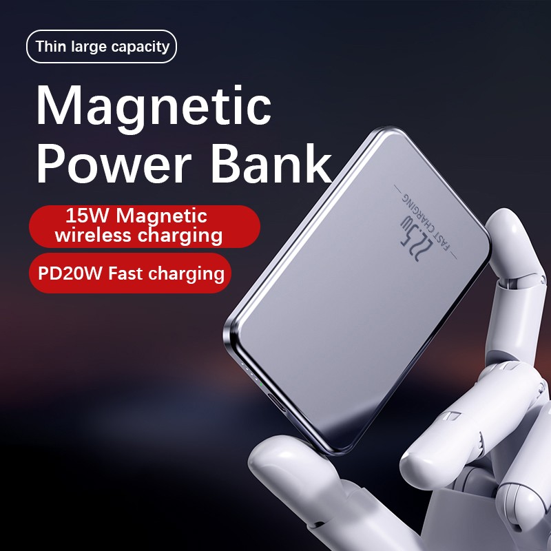 Mini Power Bank Factory - OEM PD20W Ultra Thin Magnetic Charger