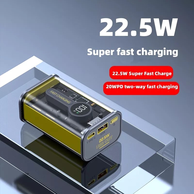 Portable Charger Manufacturer - OEM Transparent 10000mAh Fast Charge