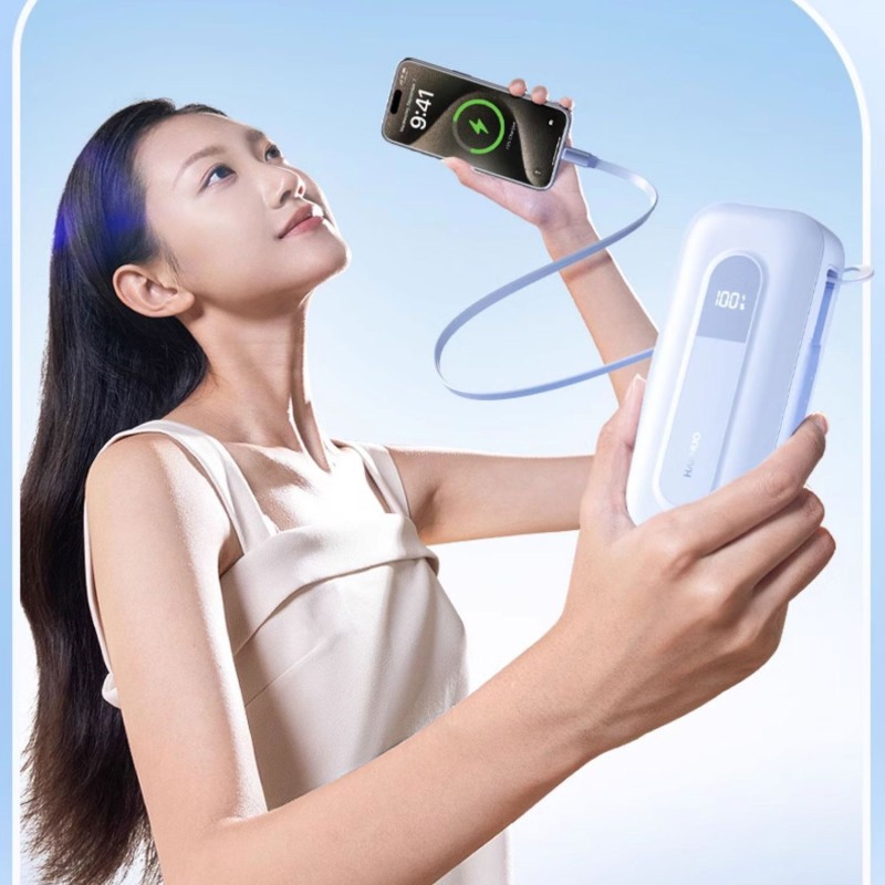 Mini Power Bank Supplier - OEM 10000mAh PD20W Built-in Cables