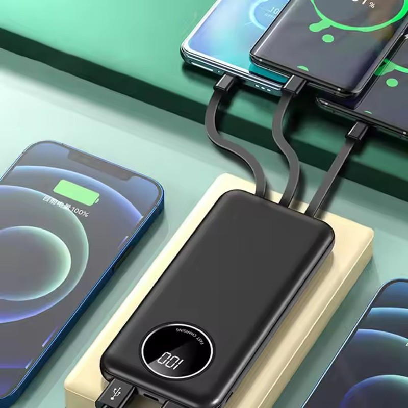 Power Bank Factory - OEM 22.5W Fast Charging with 3 Cables
