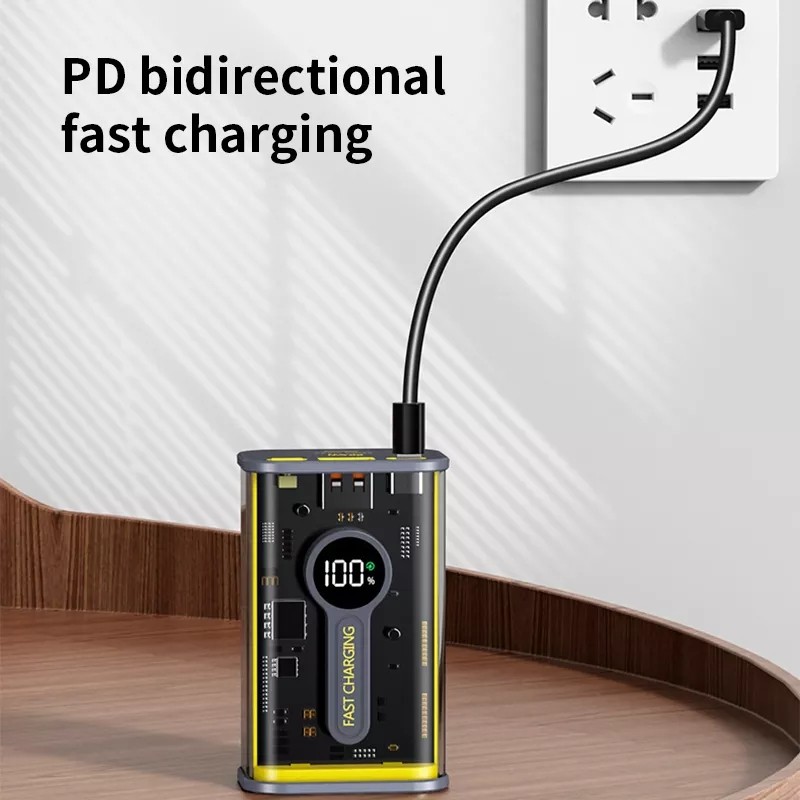 Power Bank Factory - OEM Transparent Digital Display PD22.5W