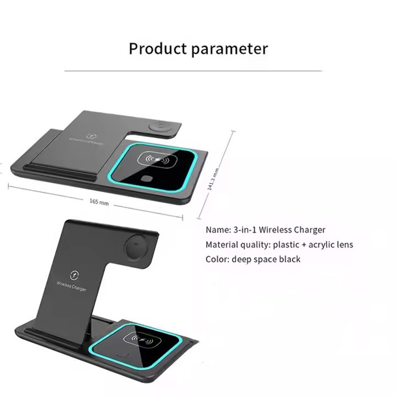 Wireless Charger Supplier - OEM Portable 3-in-1 Fast Charging