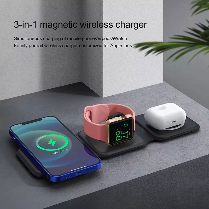 Wireless Charger Manufacturer - OEM Foldable Magnetic Charging Stand