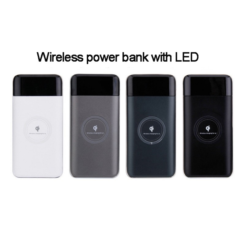 Power Bank Factory - OEM Built-in 4 Cables Wireless Charger