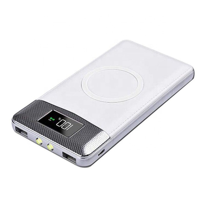 Power Bank Supplier - OEM 4-in-1 Built-in Cable Wireless Charging