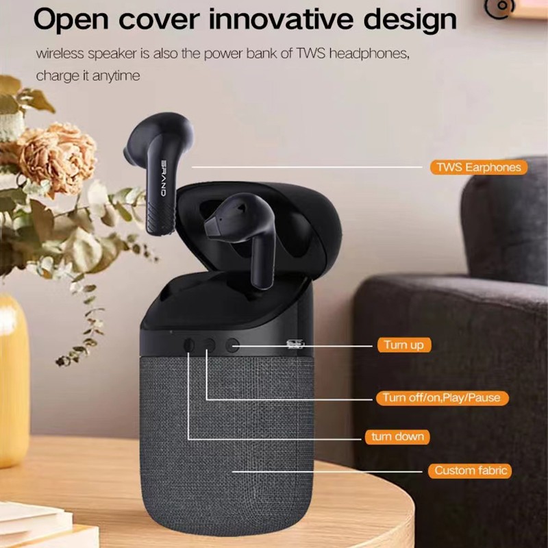 BT Earphone Manufacturer - OEM 2-in-1 Noise-Cancelling Speaker