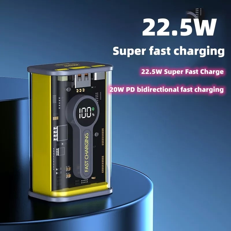 Portable Charger Manufacturer - OEM Transparent 10000mAh Fast Charge