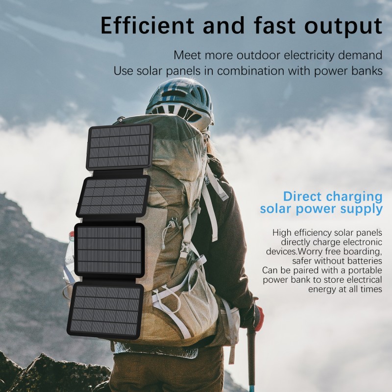 Solar Charger Factory - OEM Built-in Dual Data Cable 22.5W