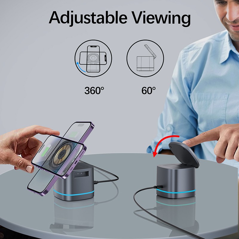 Magnetic Charger Factory - OEM 15W Portable Folding Charger