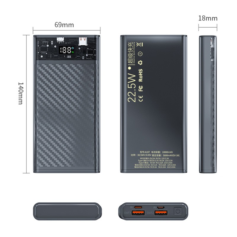 Power Bank Factory - OEM PD22.5W Luxury 10000mAh Charger