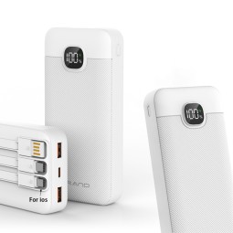 Power Bank Supplier - OEM High Capacity Built-in Cable Charger