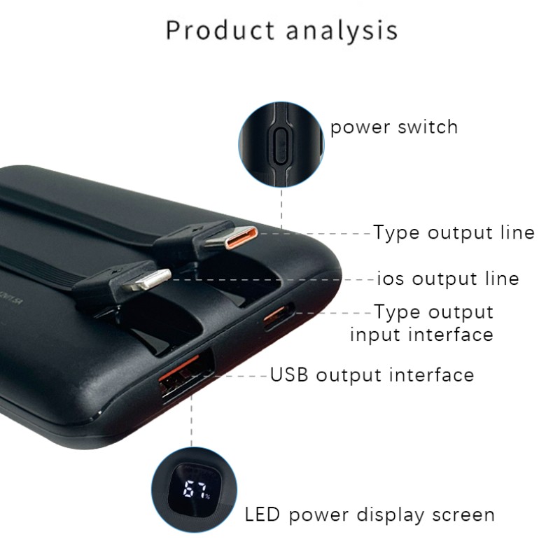 Power Bank Factory - OEM 20W Fast Charging LED Display Power Bank