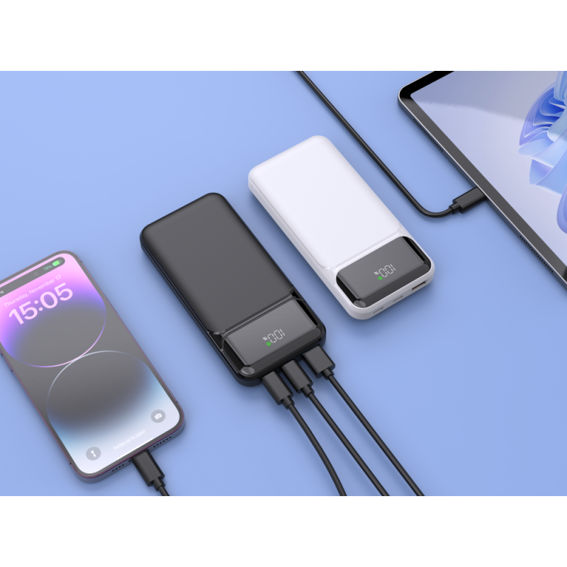 Power Bank Manufacturer - PD3.0 QC3.0 Built-in Cable