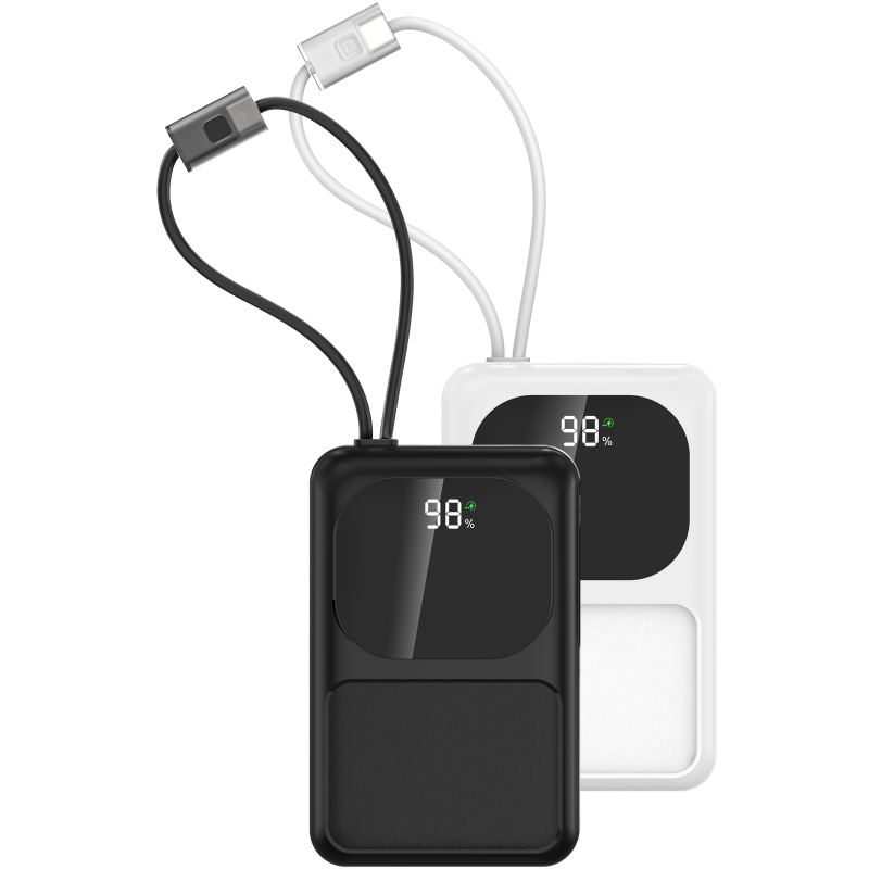 Power Bank Manufacturer - 20000mAh Built-in Cable OEM