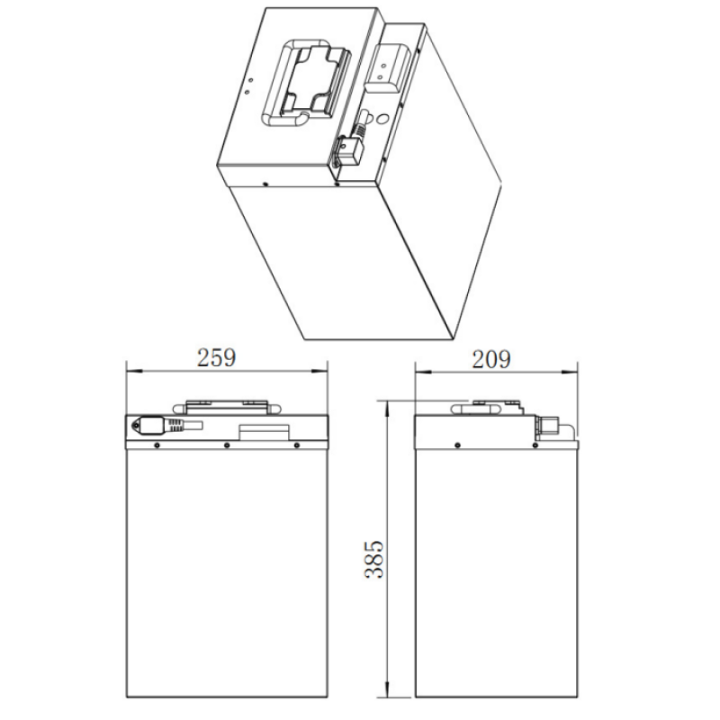 Lithium Battery Manufacturer - OEM 72V 60A E-motorcycle Battery