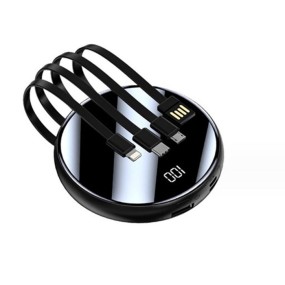 Mobile Power Supplier - OEM 10000mAh Circular Mirror Display