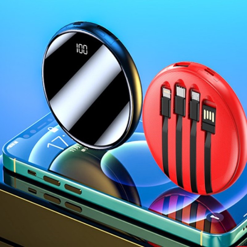 Mobile Power Supplier - OEM 10000mAh Circular Mirror Display