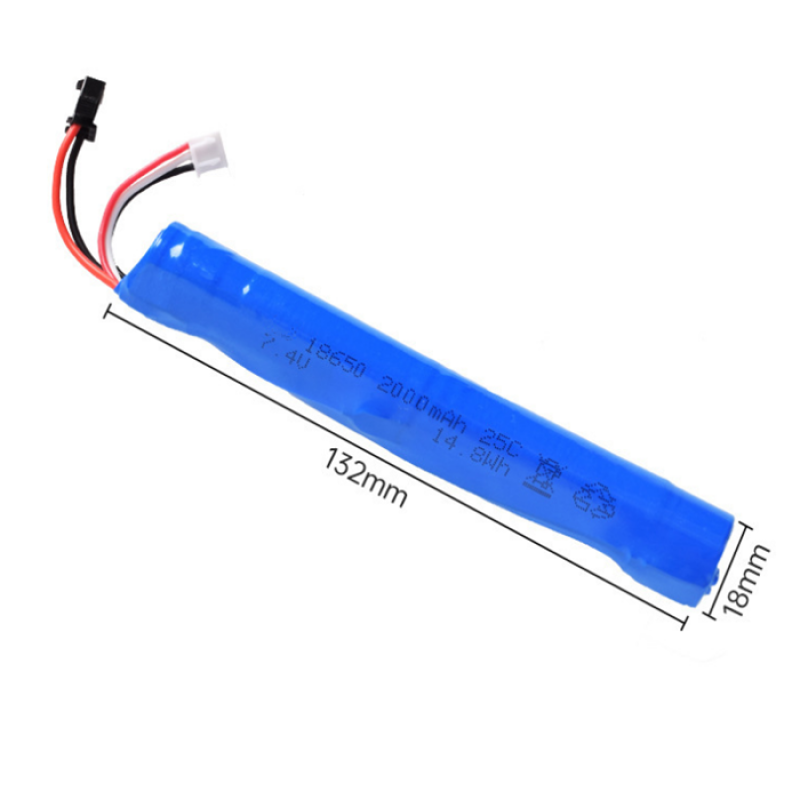 Lithium Battery Supplier - OEM 7.4V 2000mAh 18650 High Rate