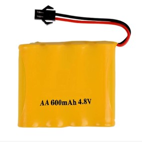 NiCd Battery Supplier - OEM 4.8V 600mAh RC Toys Pack