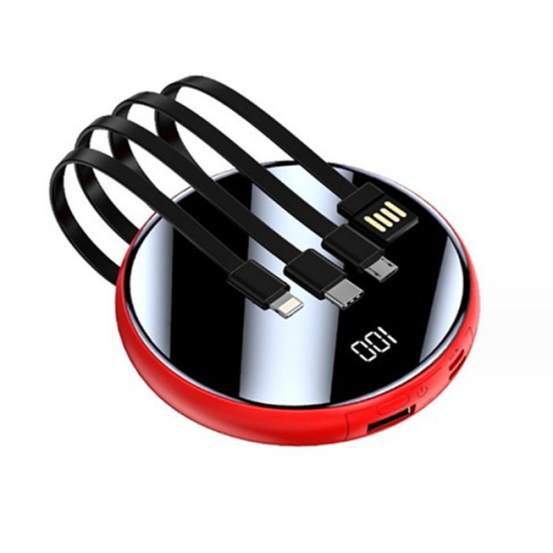 Mobile Power Supplier - OEM 10000mAh Circular Mirror Display