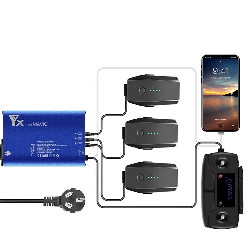 Drone Charger Manufacturer - OEM 4-in-1 Mavic Pro Charger