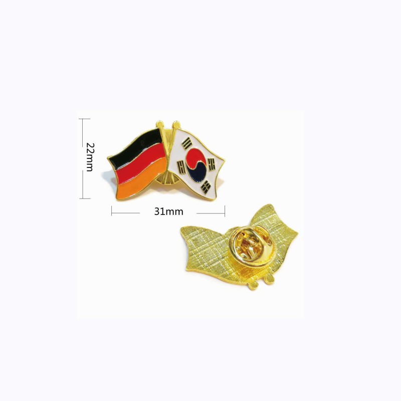 Lapel Pins Manufacturer - Germany Double Flag OEM