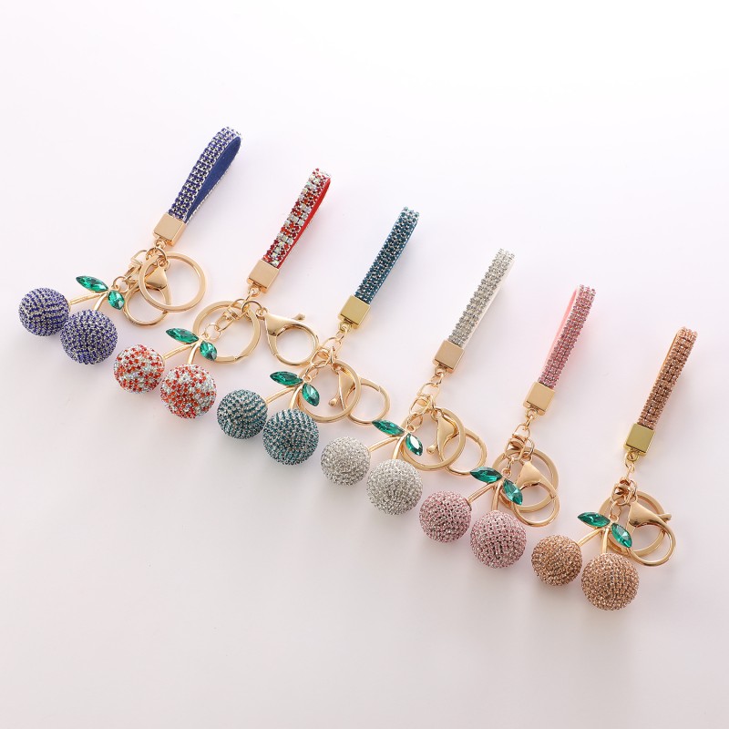 Keychain Factory - Cherry Charm Pendant Ring