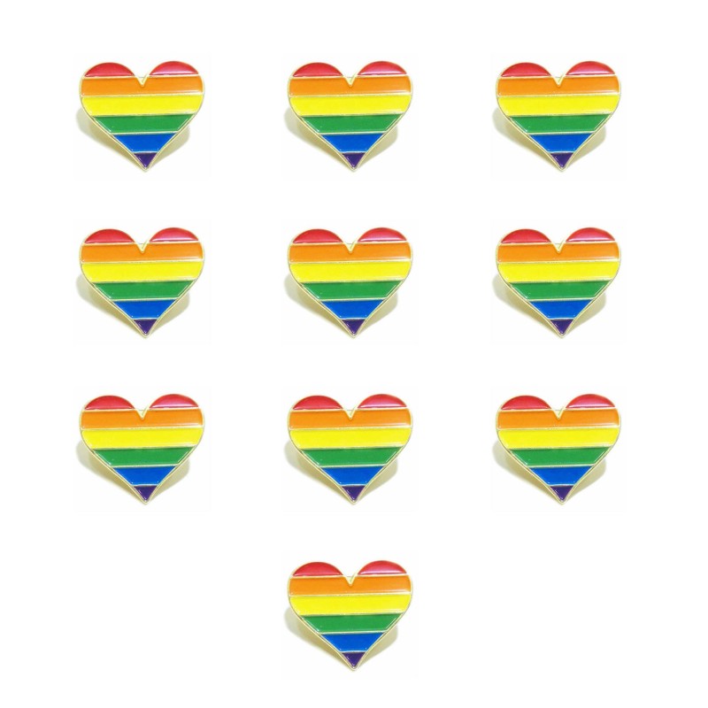 Lapel Pins Manufacturer - Rainbow Love Enamel